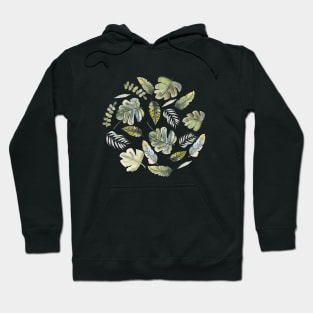 Tropicals - Watercolor greenery Hoodie